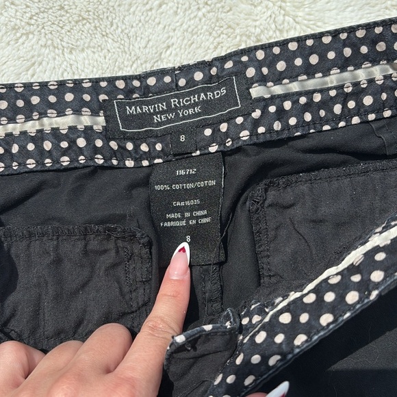 Marvin Richards Utility Capri Shorts – Size 8 | Black Cotton | Sporty Edge | - Picture 3 of 4